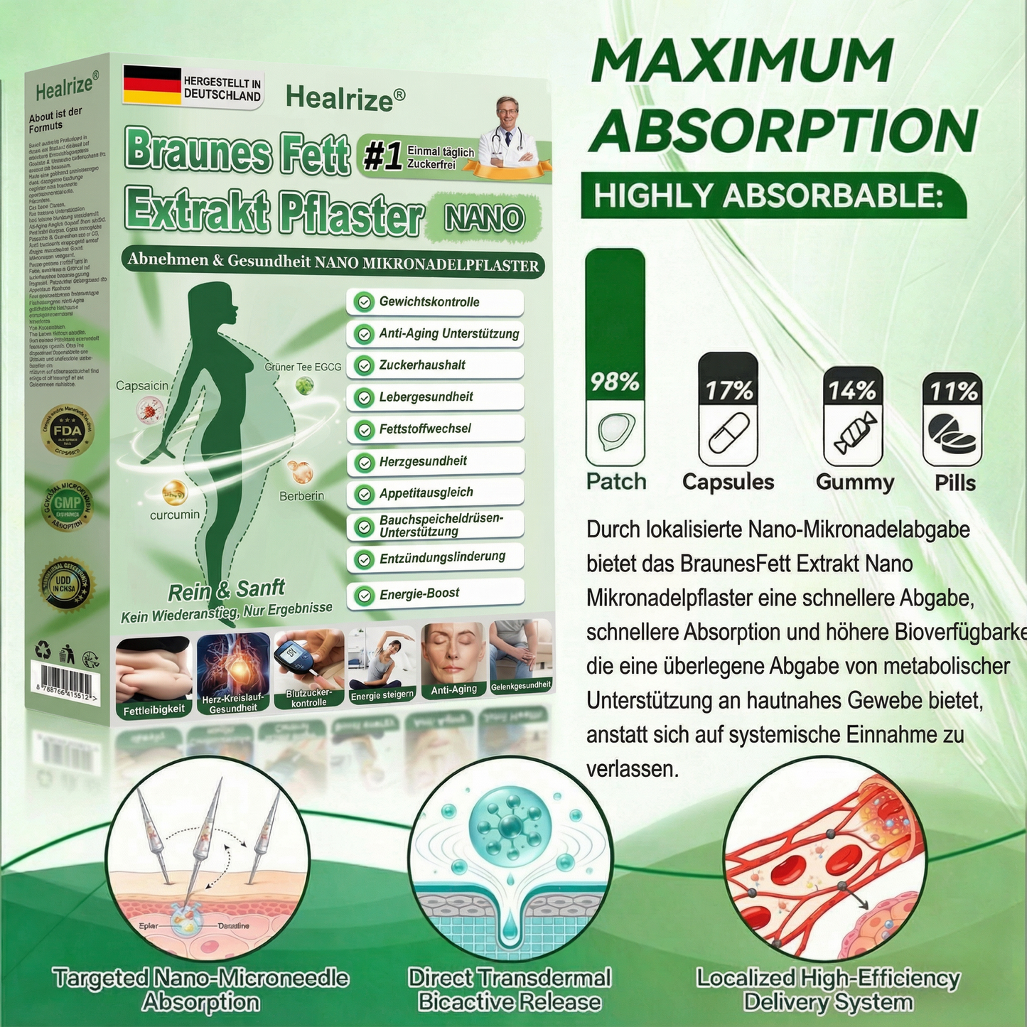 𝑶𝒇𝒇𝒊𝒛𝒊𝒆𝒍𝒆𝒓 𝑺𝒉𝒐𝒑 | ✨𝐇𝐞𝐚𝐥𝐫𝐢𝐳𝐞® Braunes Fett-Extrakt-Nanomikronadel-Patch (𝙀𝙞𝙣𝙢𝙖𝙡 𝙚𝙞𝙣𝙢𝙖𝙡 𝙩𝙖𝙜 𝙖𝙢 𝙏𝙖𝙜, 𝙨𝙞𝙘𝙝𝙩𝙚 𝙑𝙚𝙧𝙖𝙣𝙙𝙚𝙧𝙪𝙣𝙜𝙚𝙣 𝙣𝙖𝙘𝙝 7 𝙏𝙖𝙜𝙚𝙣)🐦‍🔥08