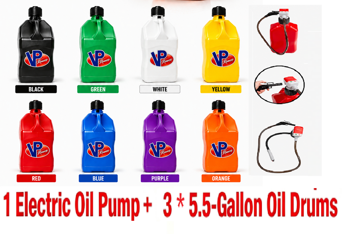 3‑Pack 5.5 Gallon Utility Fuel Jug with Electric Transfer Pump