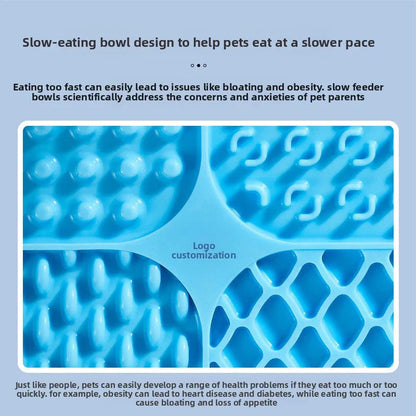Silicone pet licking pad