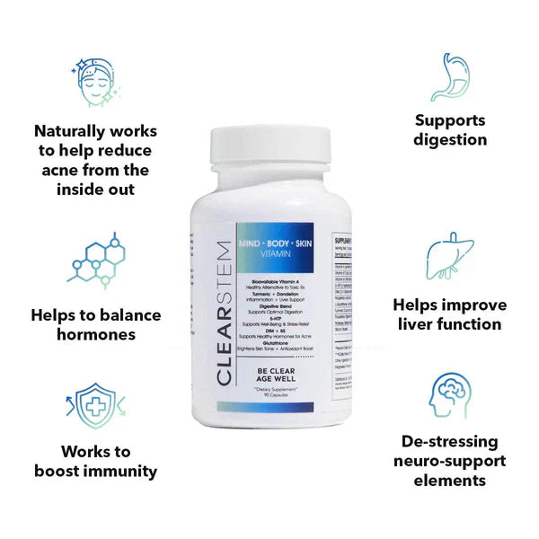 Vitamin Supplement – Hormonal Acne & Skin Balance Formula – 90 Capsules
