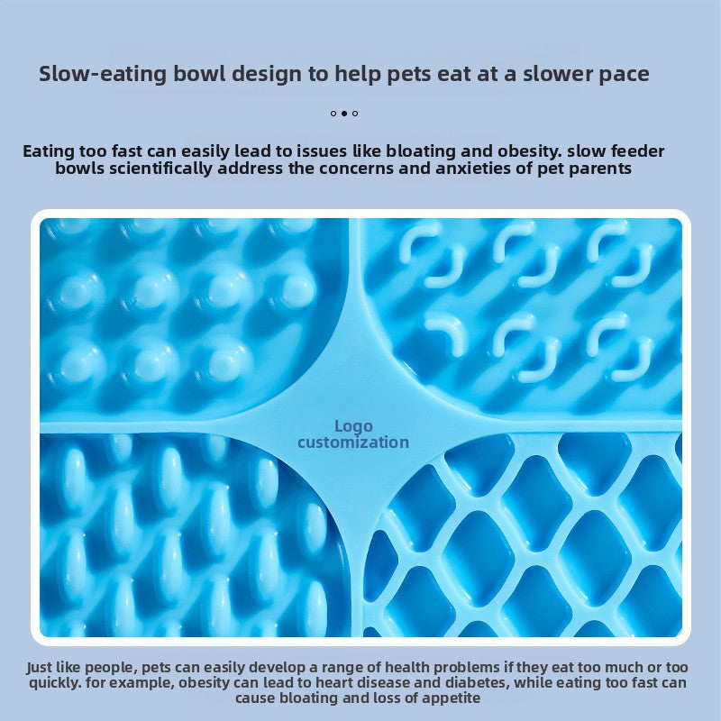 Silicone pet licking pad