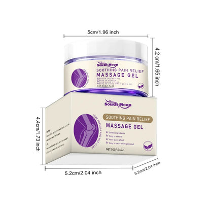 South Moon Organic Herbal Massage Gel for Daily Care Soothing Pain Relief Ointment for Joints Knees Elbows Shoulders