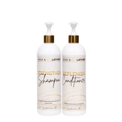 Strengthen & Replenish Shampoo and Conditioner Set - Anti-Breakage