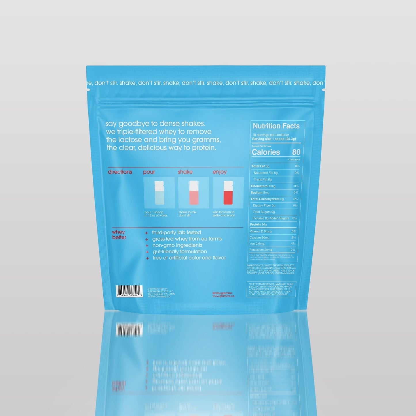 strawberry acai protein 450g